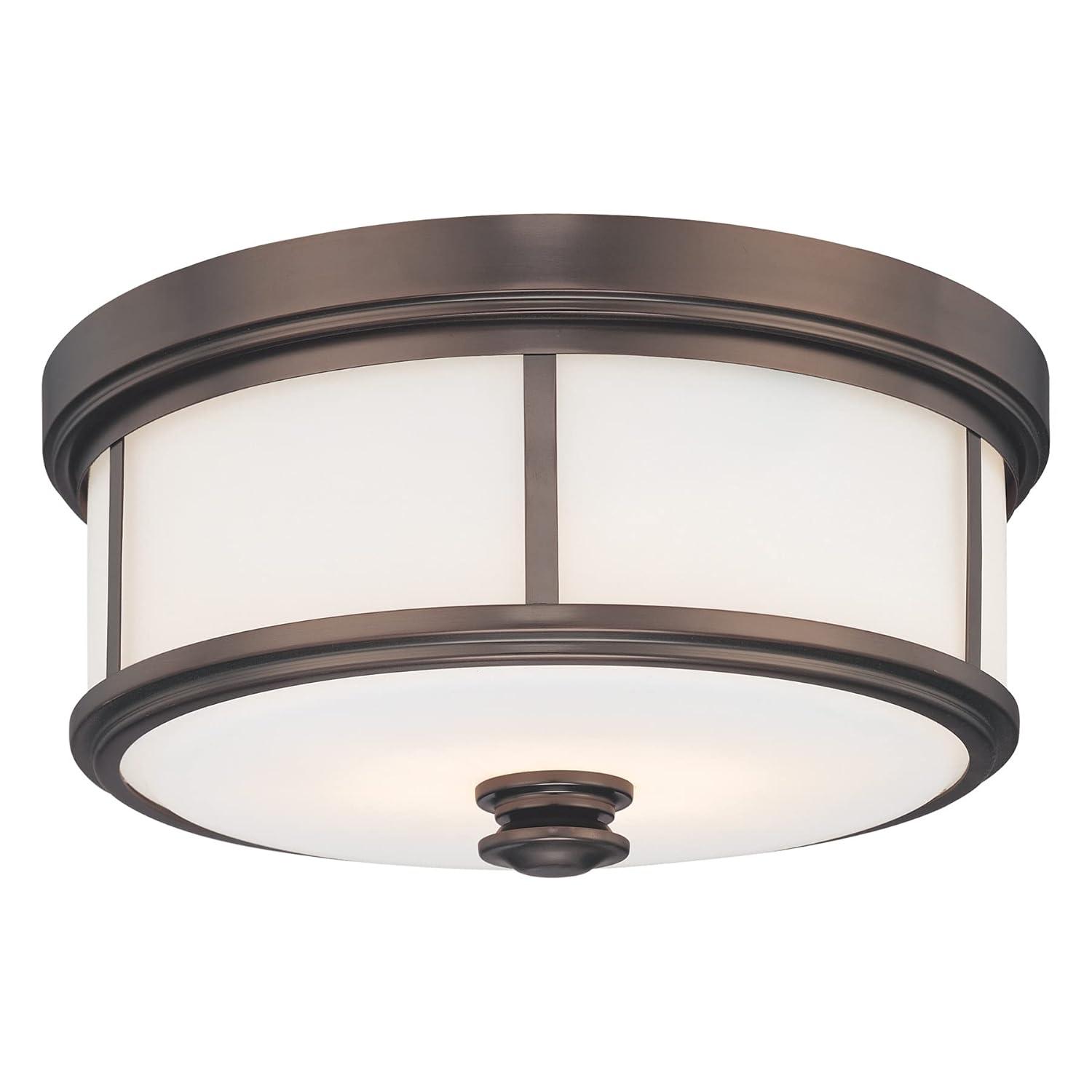 Minka Lavery Harvard Court Glass Flush Mount
