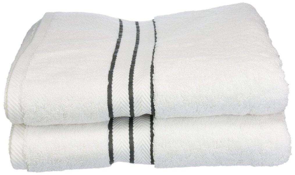 Superior 100% Turkish Cotton Plush 2-Piece Solid Highly Absorbent Towel Set, Chocolate