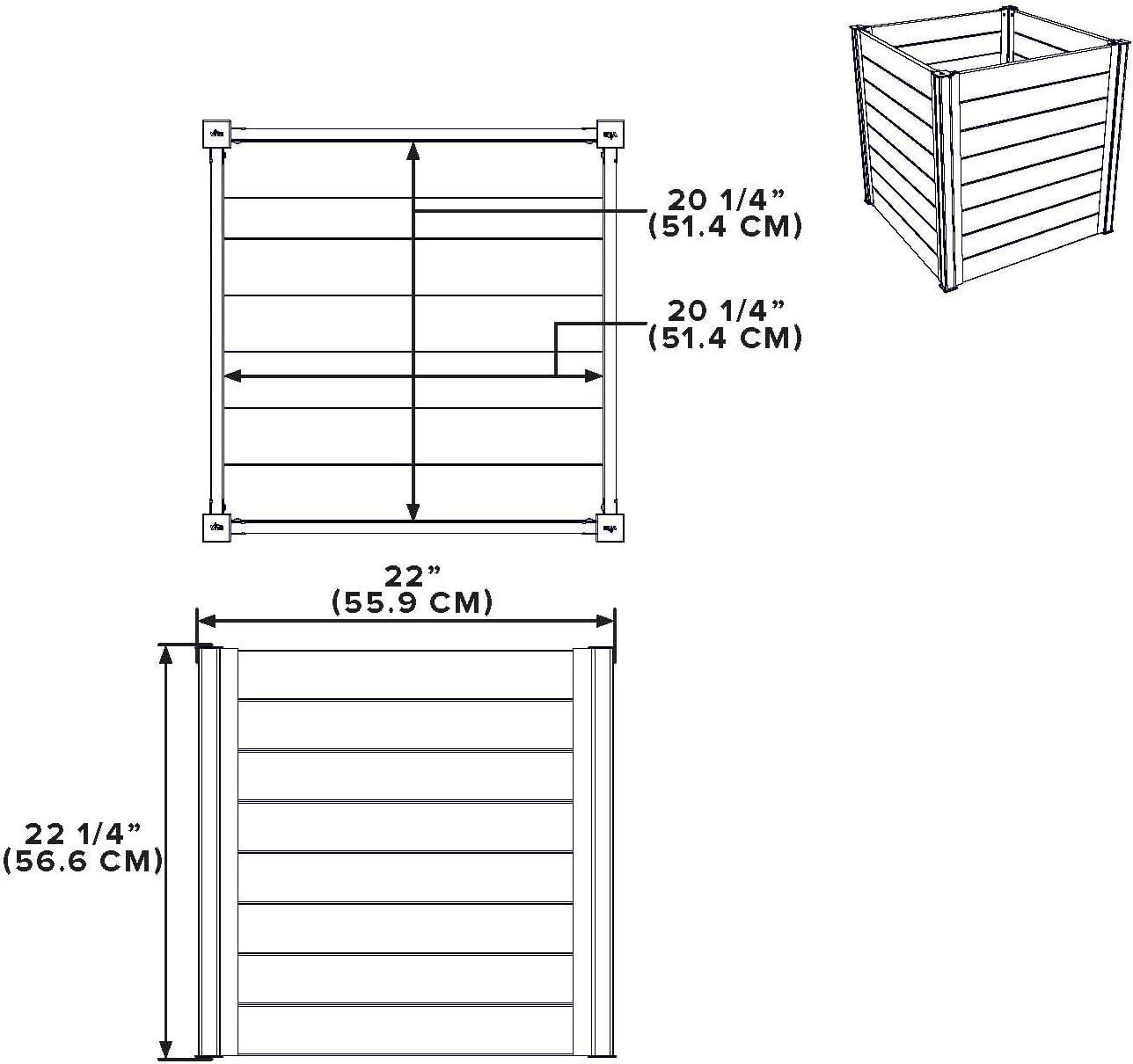 Mezza Wood Outdoor Planter Box