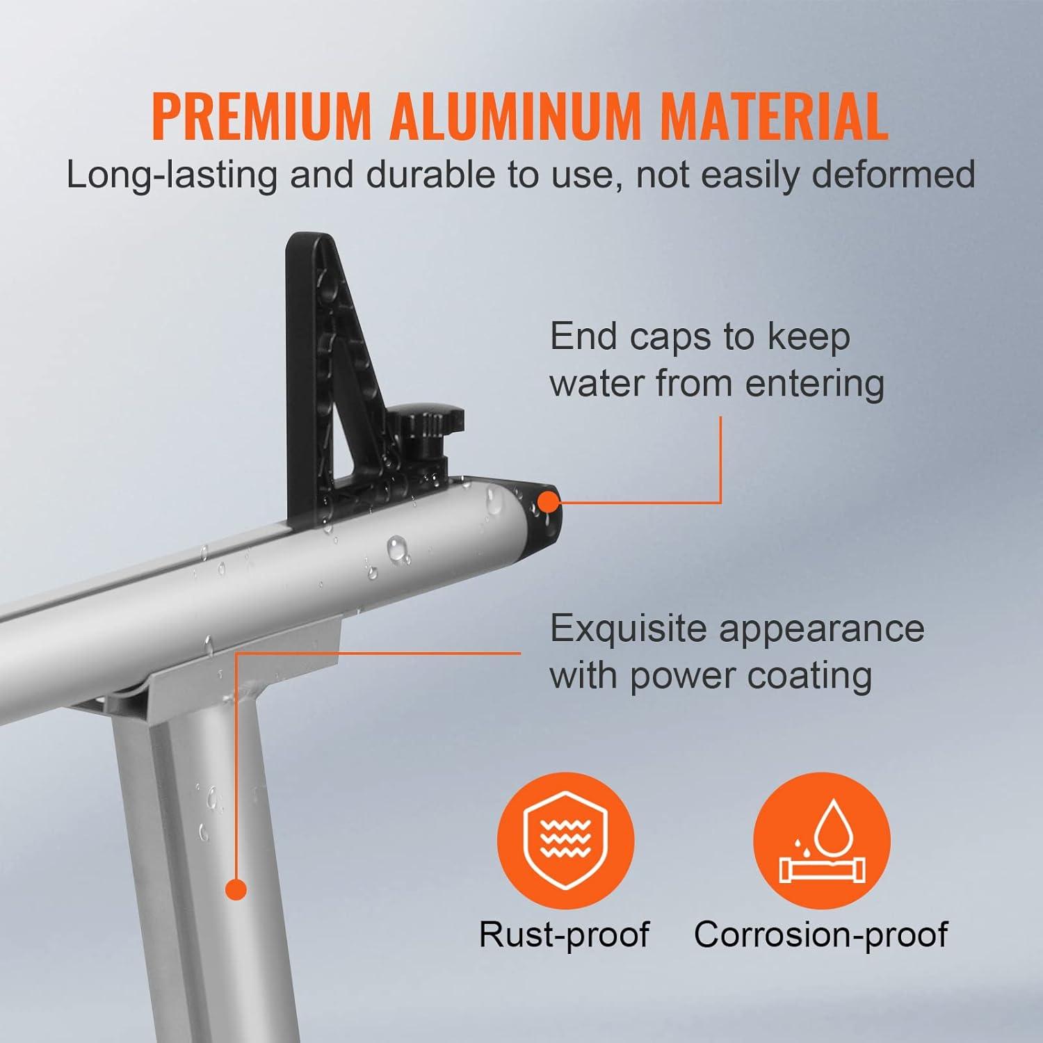 VEVOR 71'' W Aluminum Height -Adjustable Add-On Unit (Set of 2)