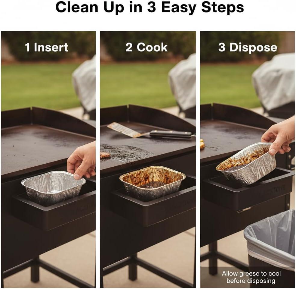 Yukon Glory Aluminum Dishwasher Safe Disposable Drip Pans (Set of 10)