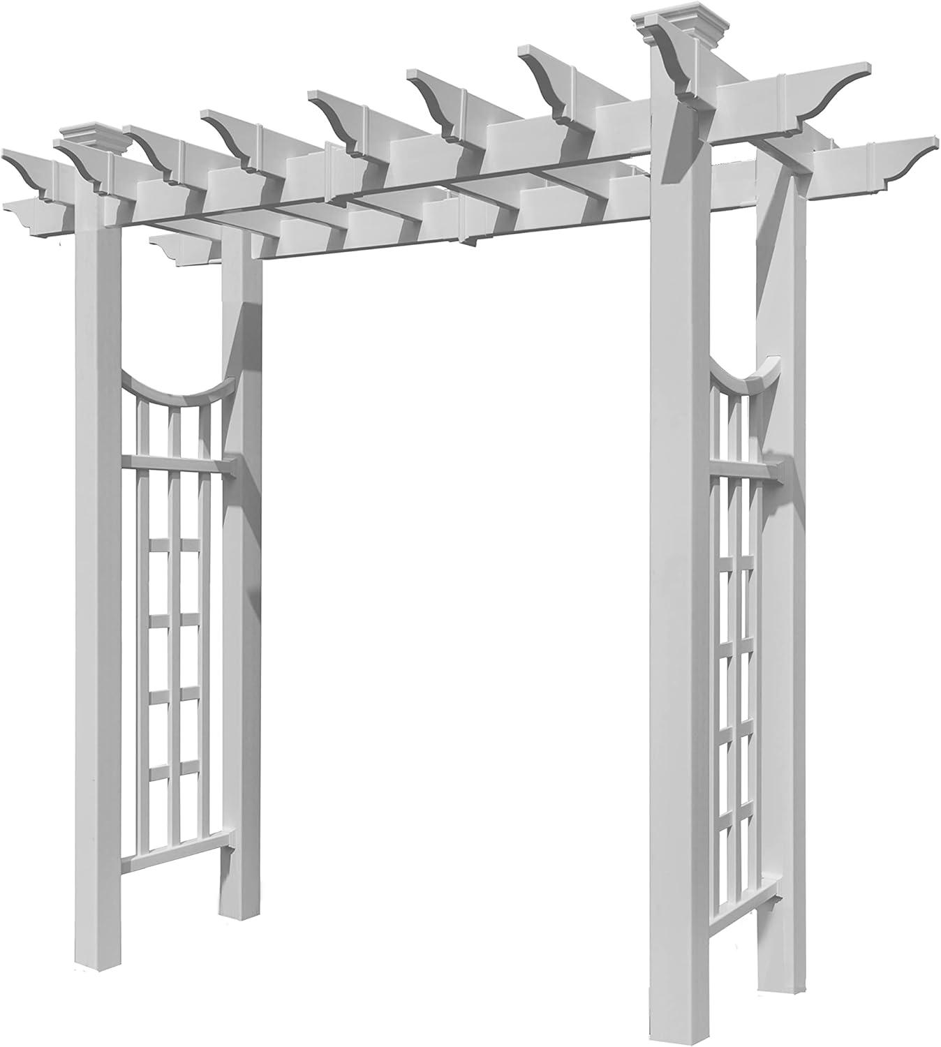 Vita 58'' W x 28'' D Vinyl Arbor in White