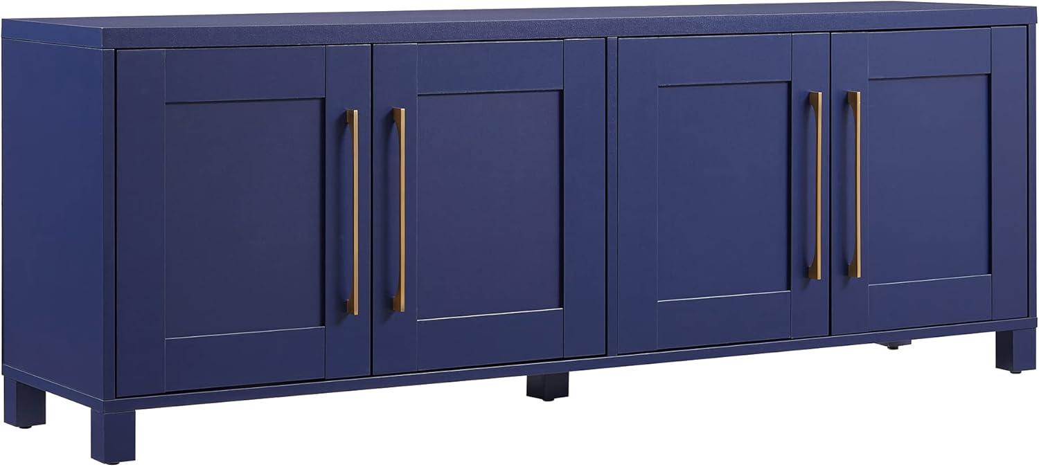 Evelyn&Zoe Chabot Rectangular TV Stand for TV's up to 75", Dark Blue