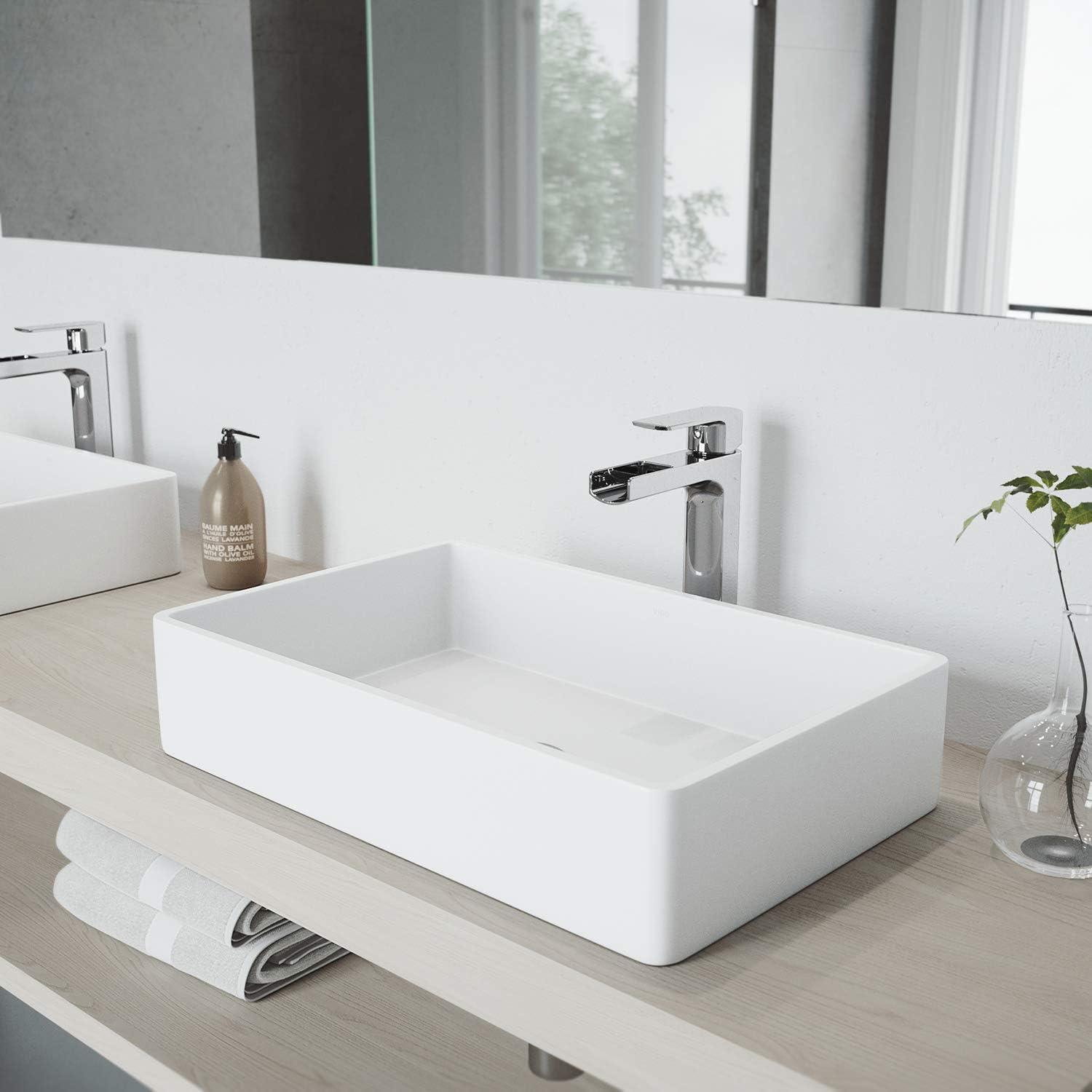 Amada Single Handle Vessel Sink Bathroom Faucet