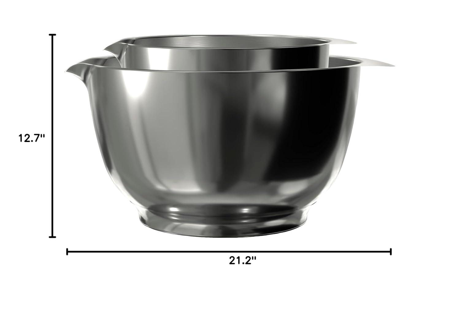 Rosti Margrethe Mixing Bowl Stainless Steel, Set of 2