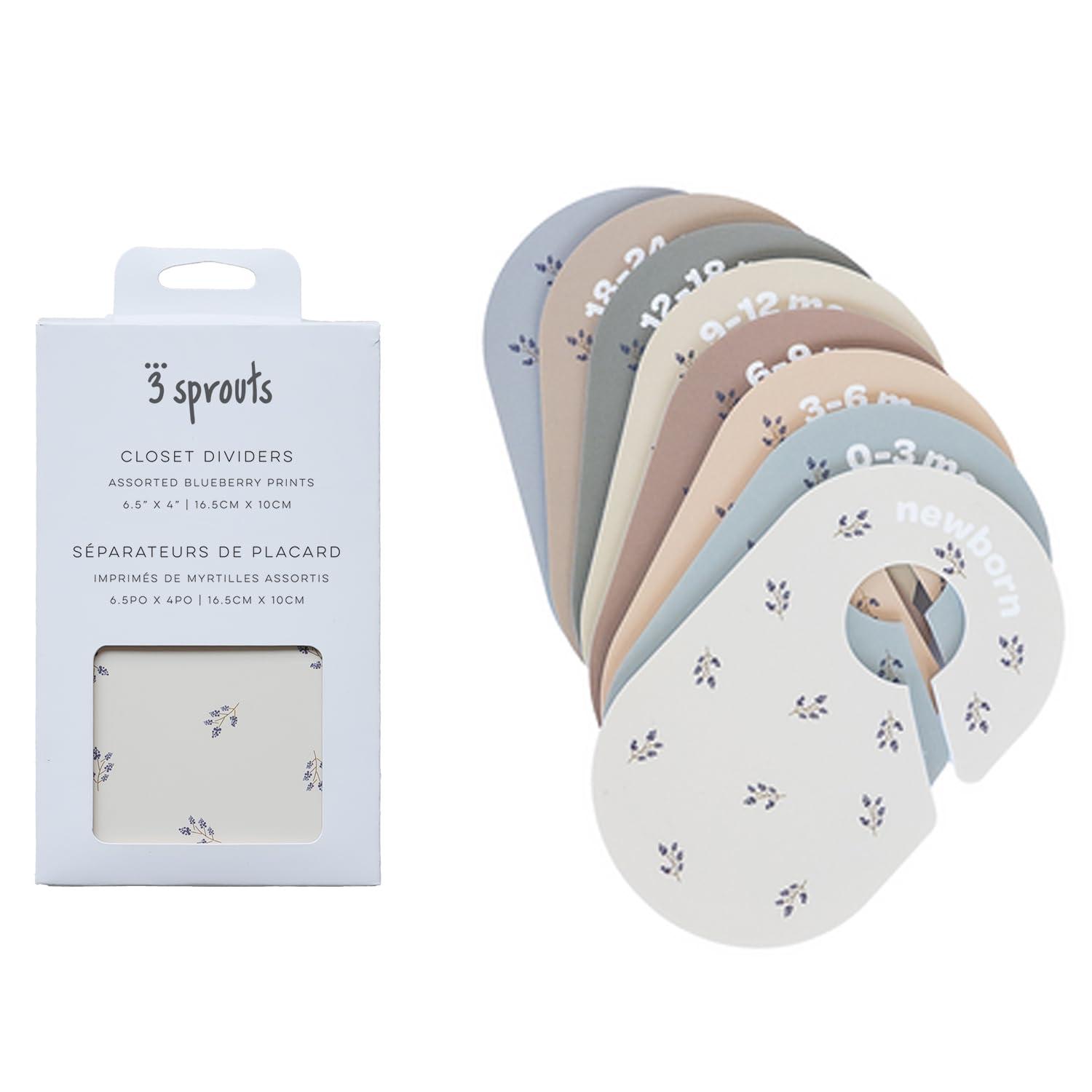 3 Sprouts 3 Sprouts Baby Closet Dividers (Newborn To 24 Months) – Pack Of 8