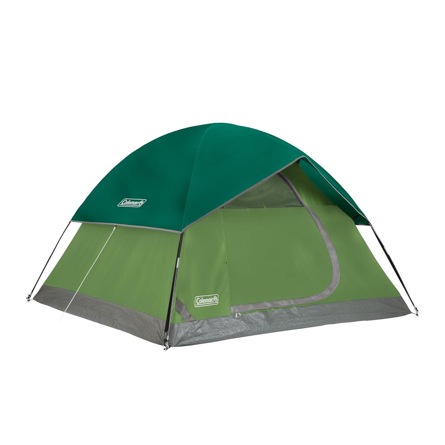 Coleman Sundome 4-Person Camping Family Tent - Green