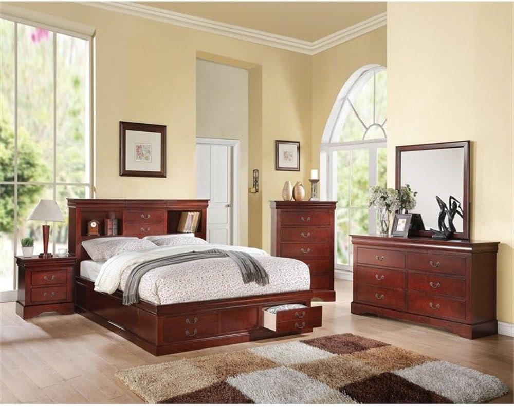 Louis Philippe III Flat Dresser Mirror