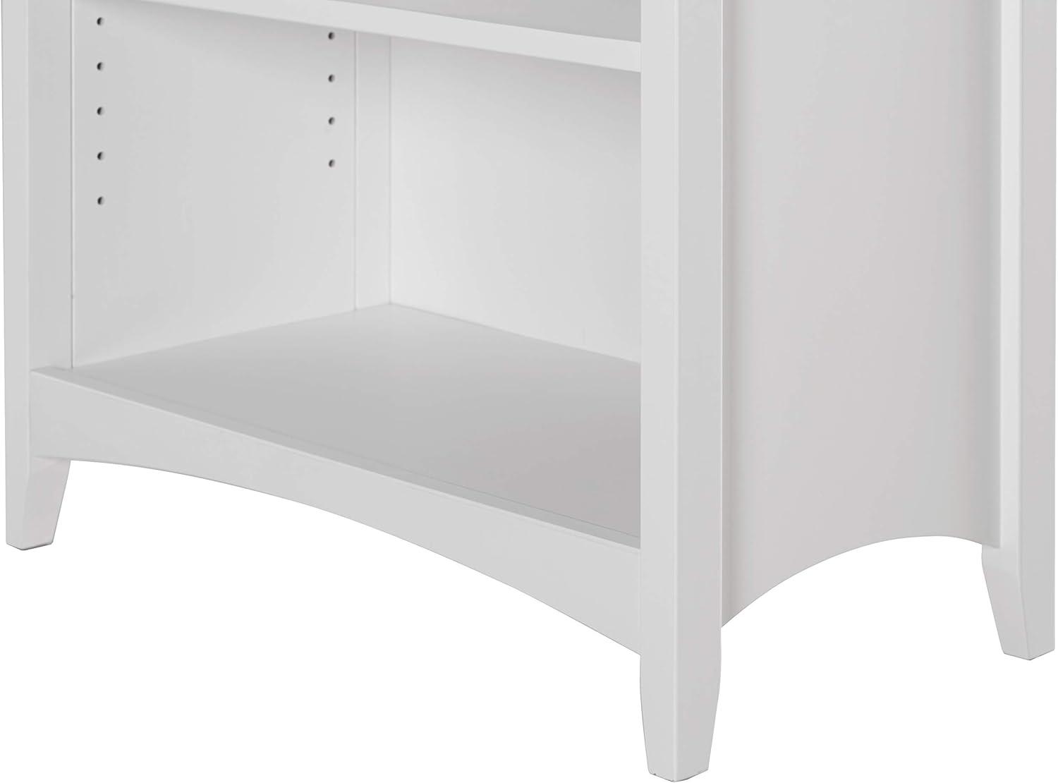 Shaker Style Bookcase - 48"H - White Finish