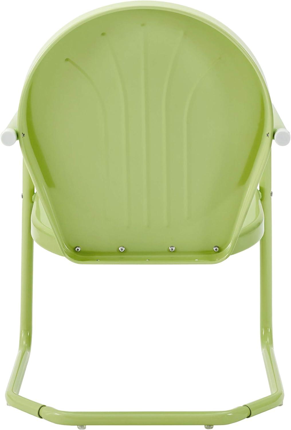 Key Lime Retro Metal Outdoor Lounge Chair