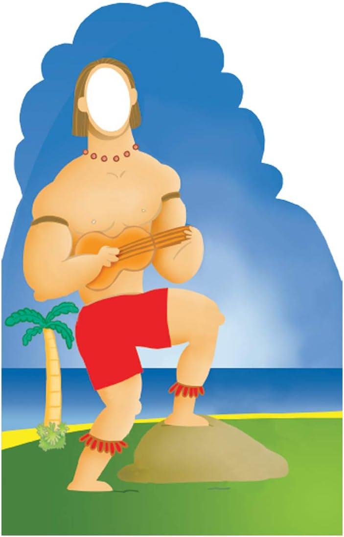 Advanced Graphics 553 Hawaiian Guy Stand-In Life-Size Cardboard Stand-Up