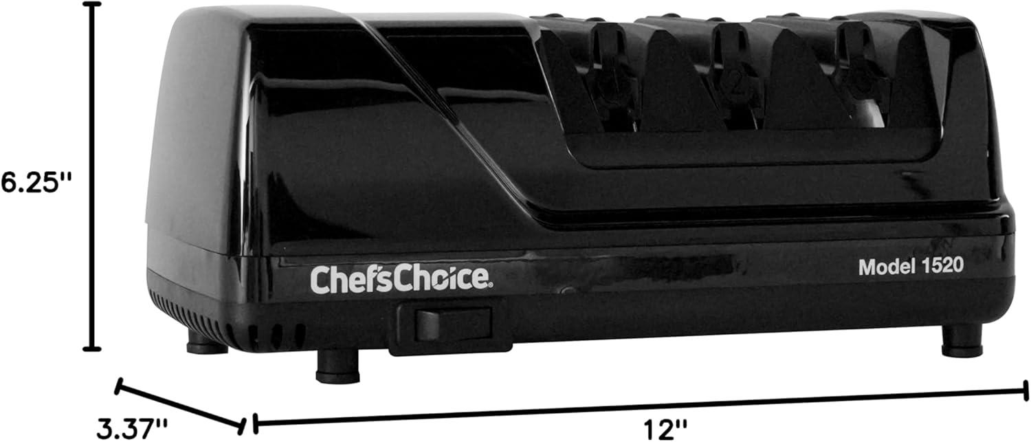 Chef'sChoice Model 1520 Electric Sharpener - 2-Stage 15°/20° Dizor
