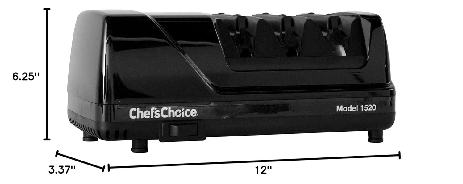 Chef'sChoice Model 1520 Electric Sharpener - 2-Stage 15°/20° Dizor