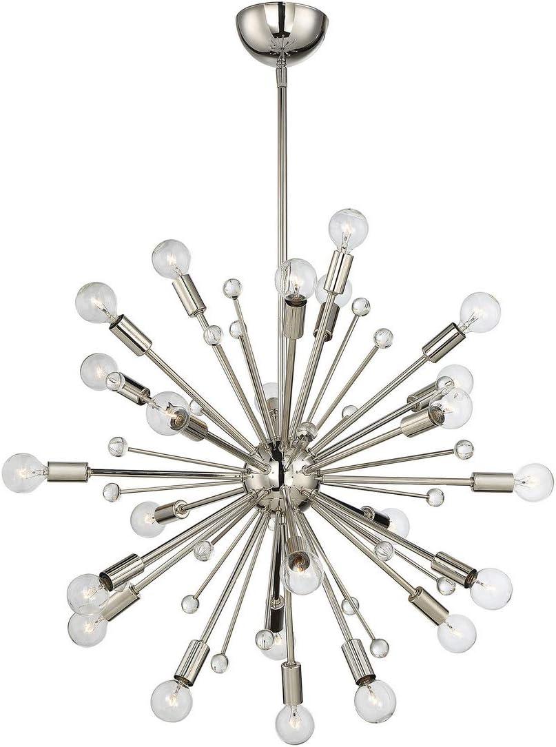 Savoy House Galea 24 - Light Chandelier in  Polished Nickel