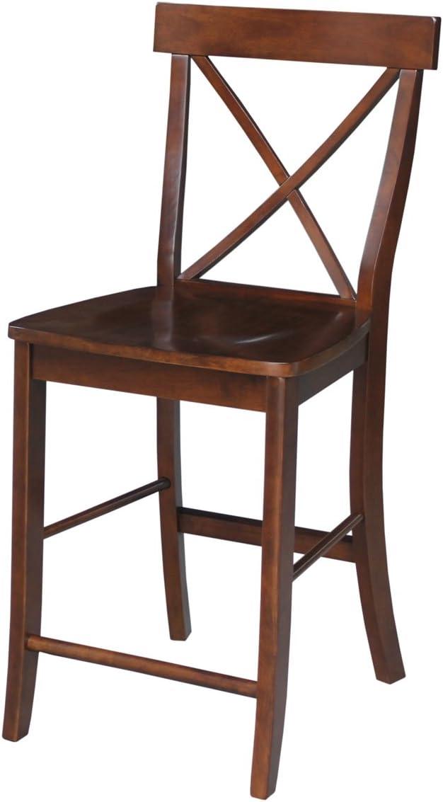 24" Martha X Back Counter Height Barstool - International Concepts