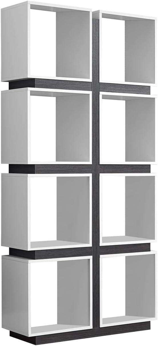 Bookcase - 71"H / White / Grey