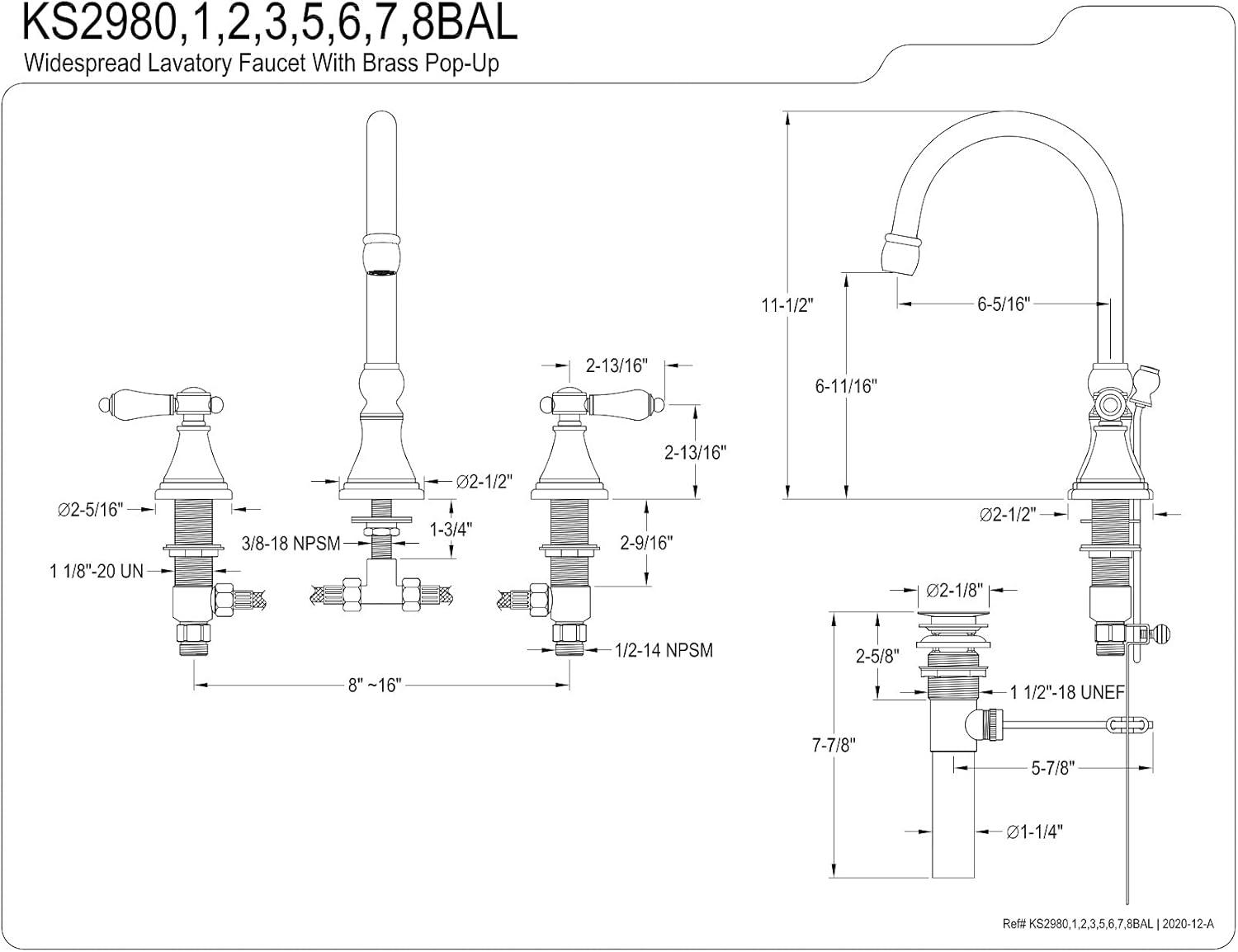 Heirloom Oil Rubbed Bronze Widespread Bathroom Faucet