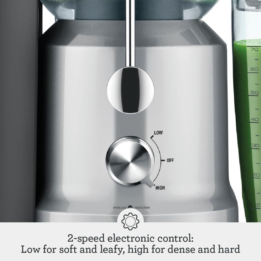 Breville Cold Juice Fountain: 2-Speed Juicer Machine, 850W, Stainless Steel Blades, 3" Feed Chute, Dishwasher-Safe