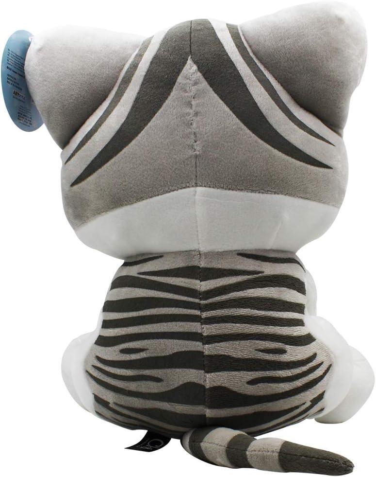 Chi's Sweet Home 13" Gray and White Plush Cat