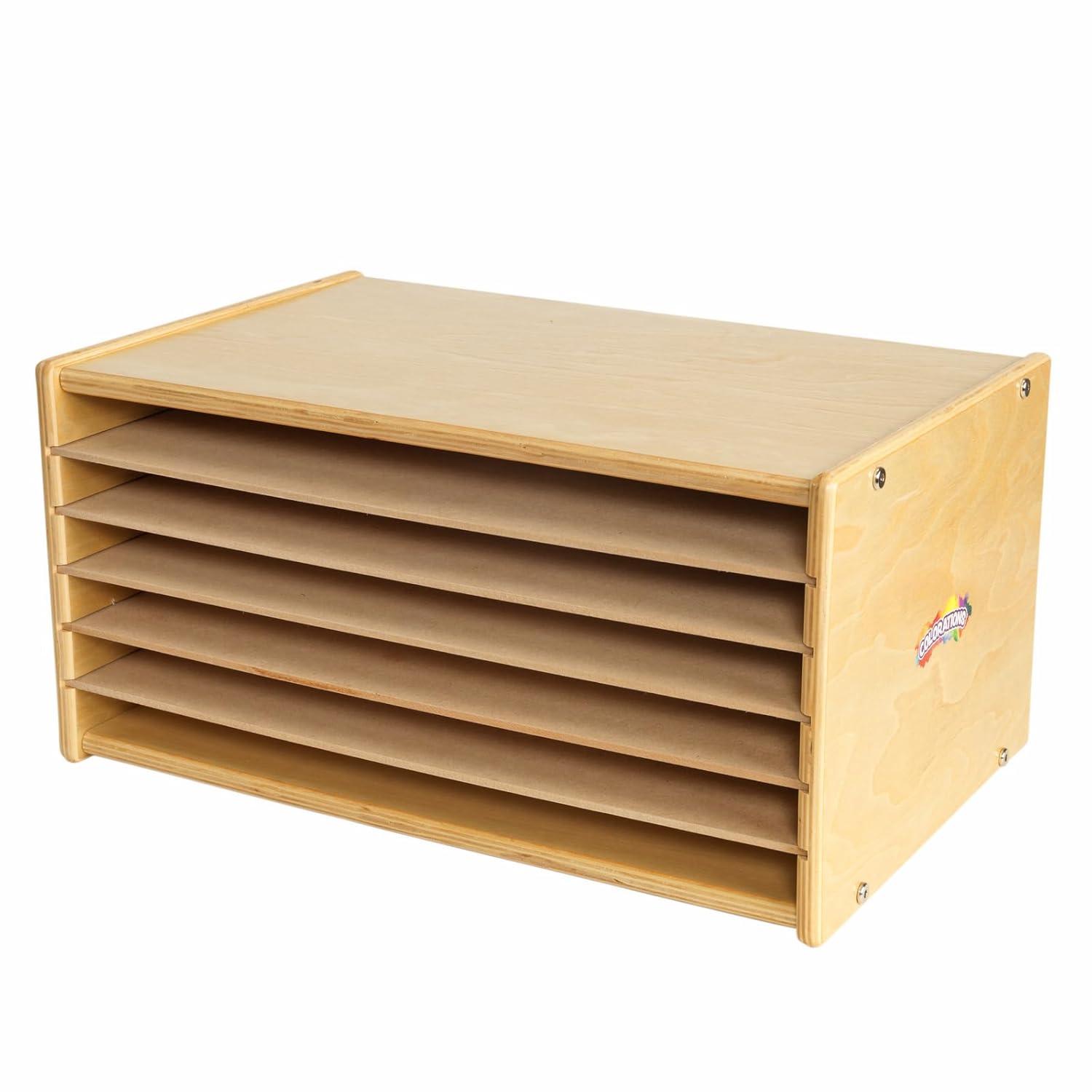 Colorations Wooden Organizer for Paper Storage