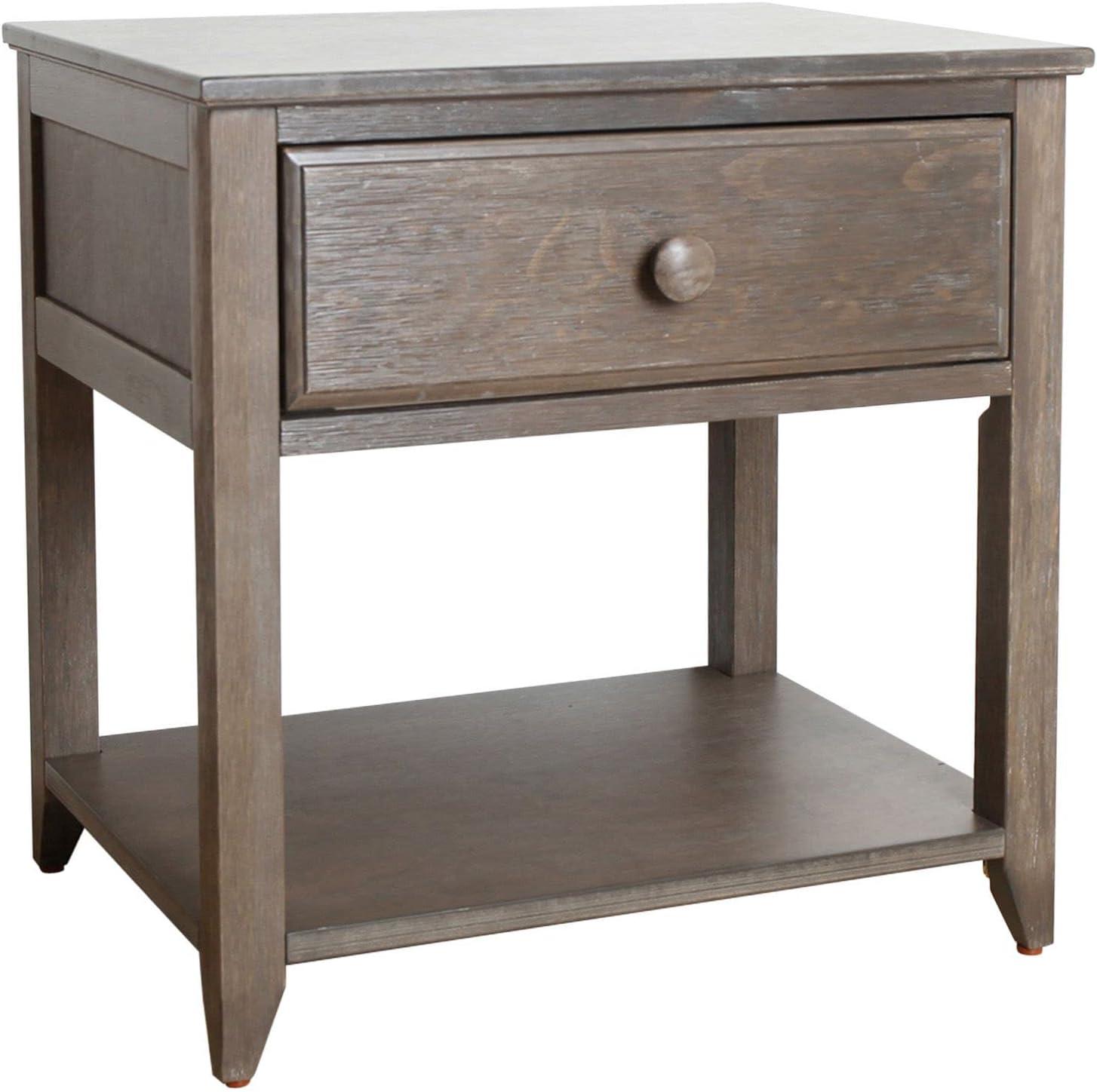 Max & Lily Nightstand with Drawer and Shelf