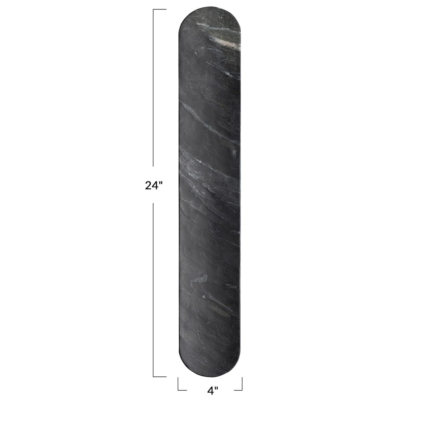 Bloomingville Oval Marble Serving Board, Black