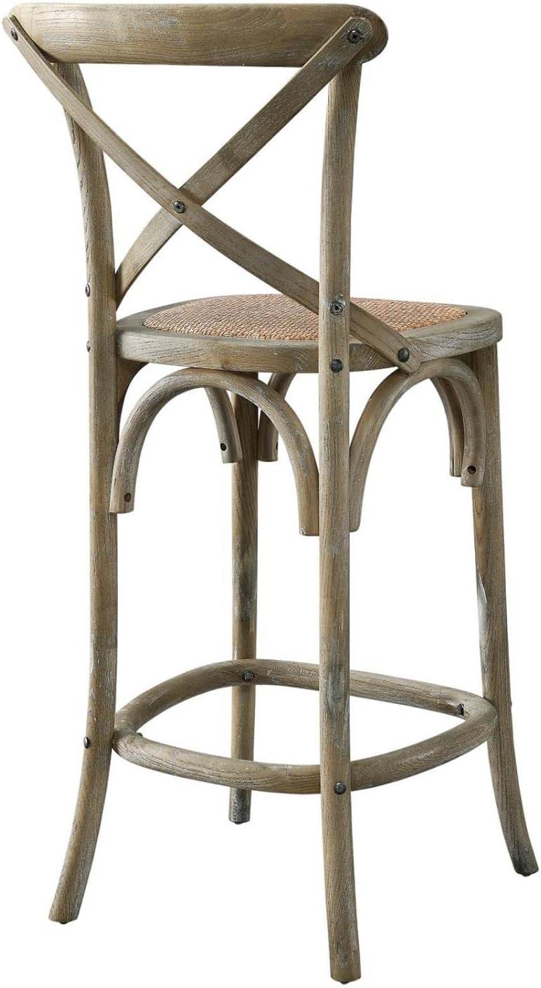 Modway Gear Counter Stool with Gray Finish EEI-5667-GRY