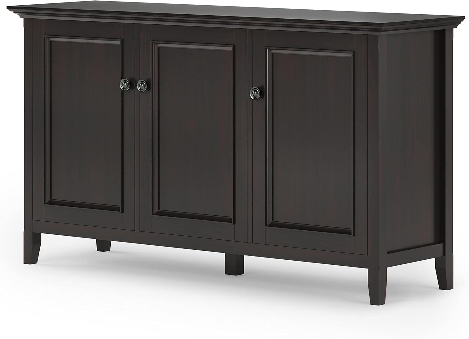 Amherst Traditional Hickory Brown Solid Wood 3-Door Storage Cabinet