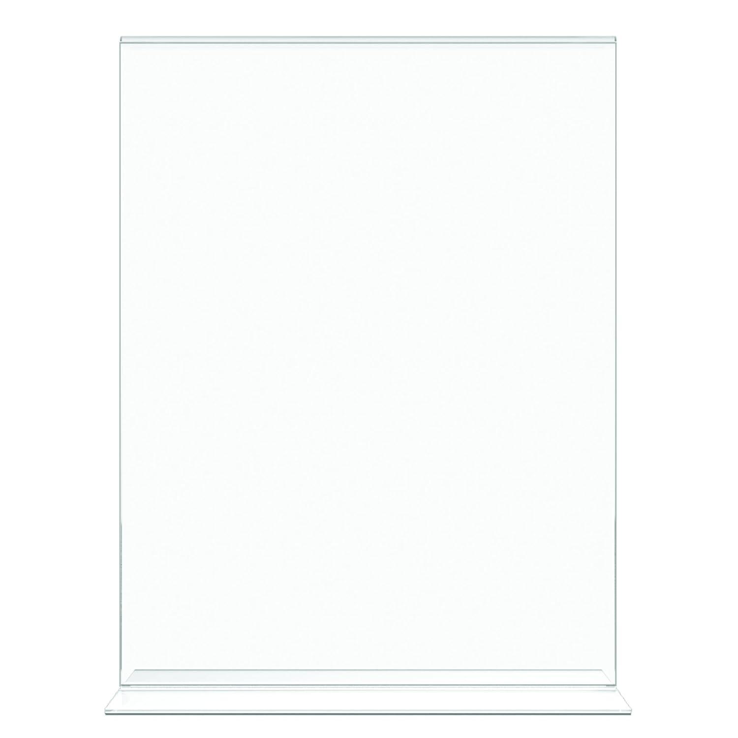 Deflect-O Corporation Classic Image Stand-Up Two-Sided Desktop Sign Holder, Plastic, 8-1/2 x 11
