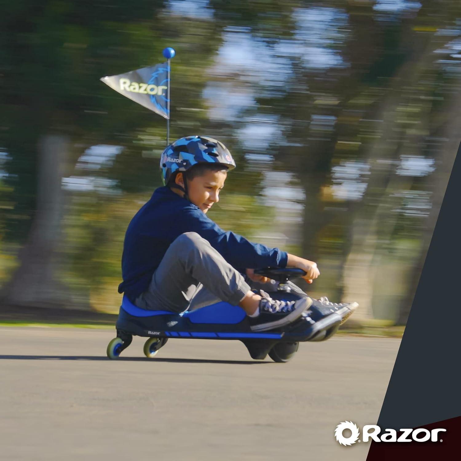 Crazy Cart Shift by Razor, Electric Drifting Go Kart for Child Ages 6+, 12V Powered Ride-on, Unisex