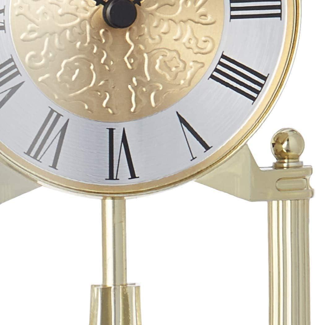 Howard Miller® Christina Glam Roman Numeral Quartz Movement / Crystal Tabletop Clock in Polished Brass