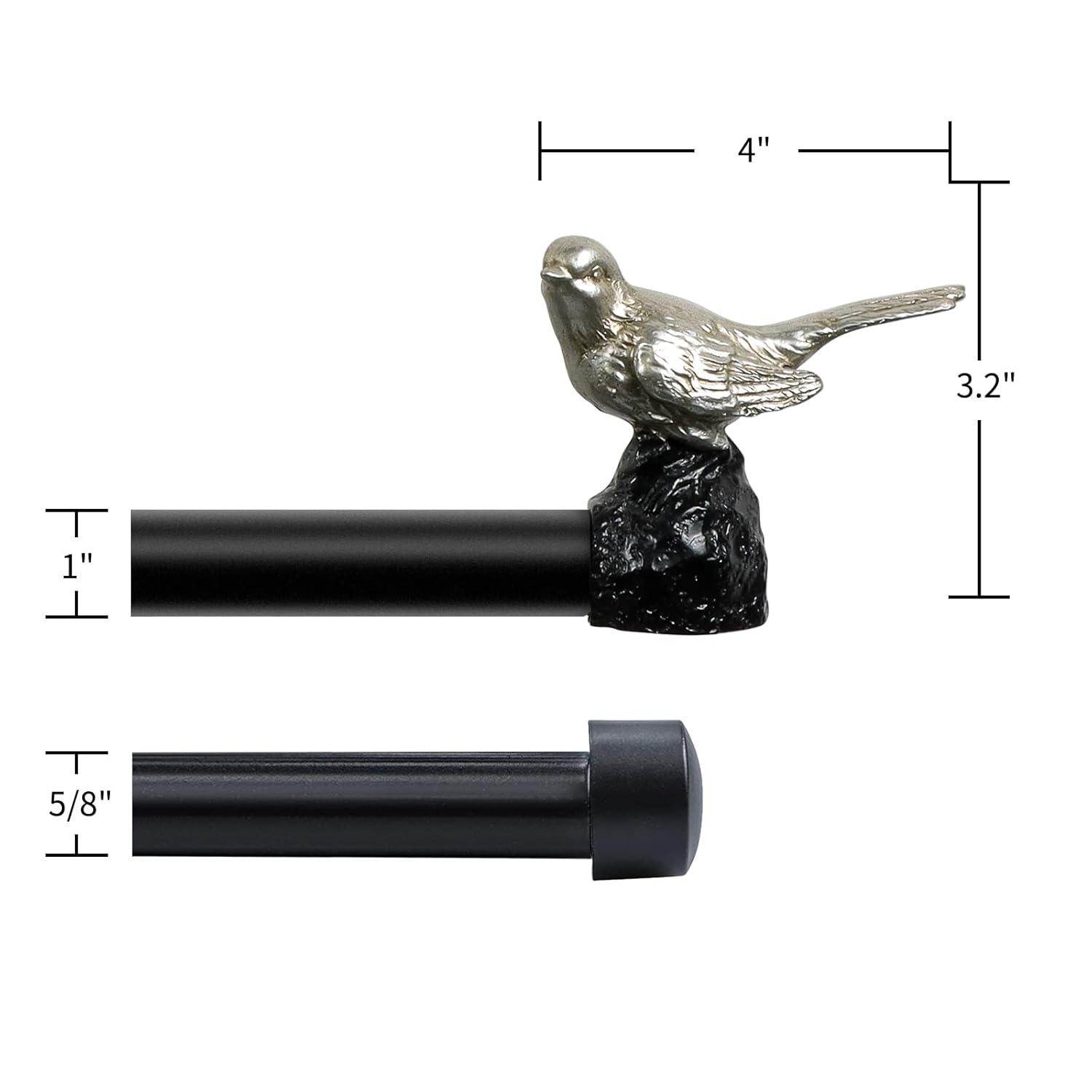 Meriville Adjustable Double Curtain Rod