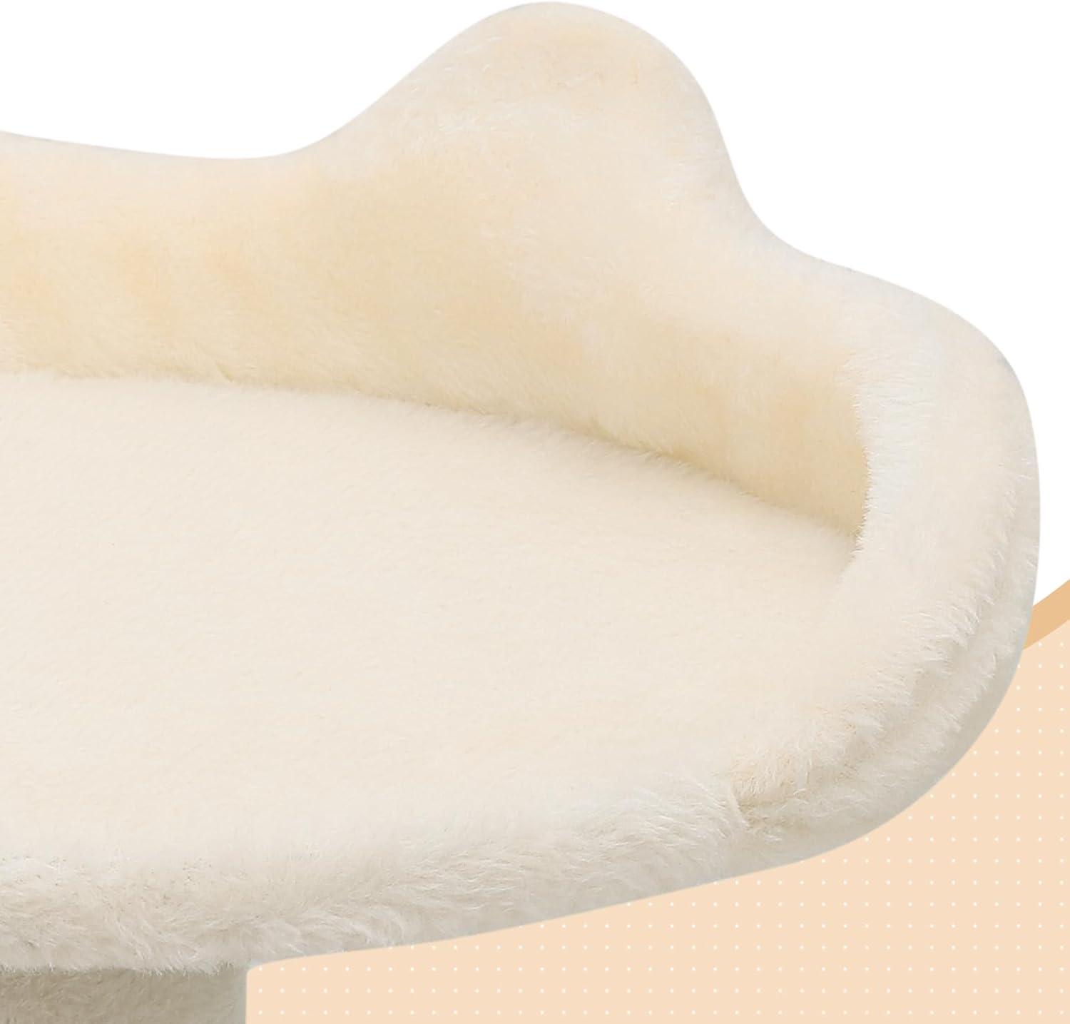 MoNiBloom Cat Tree Houses for Indoors, Multi-Level Cat Tree Tower, 70" Height（Beige）