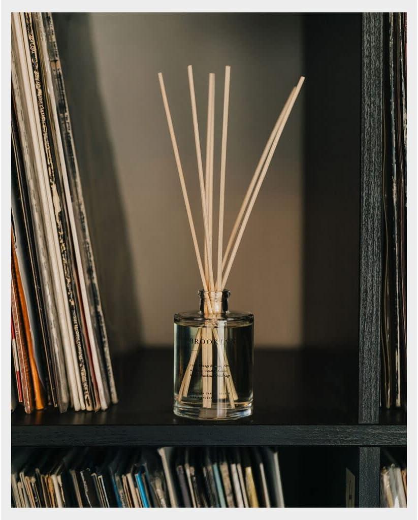 Brooklyn Sage and Cassis Reed Diffuser with Rattan Reeds