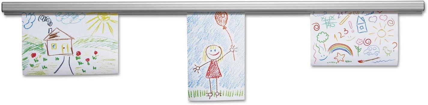 Grip-a-Strip® Display Rail, 4 Feet, Satin, Regular Size