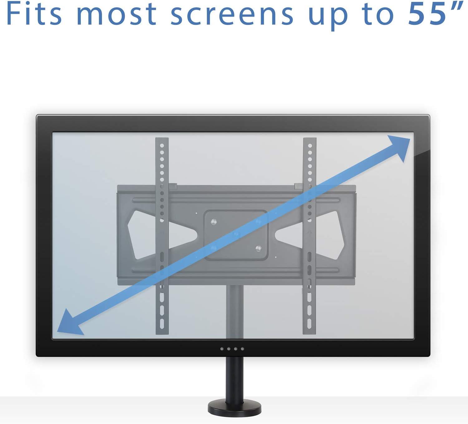 Mount-it Mount-It! Bolt Down TV Stand | Heavy Duty Swivel Table Top Desktop Mount For  32" - 55" VESA TVs