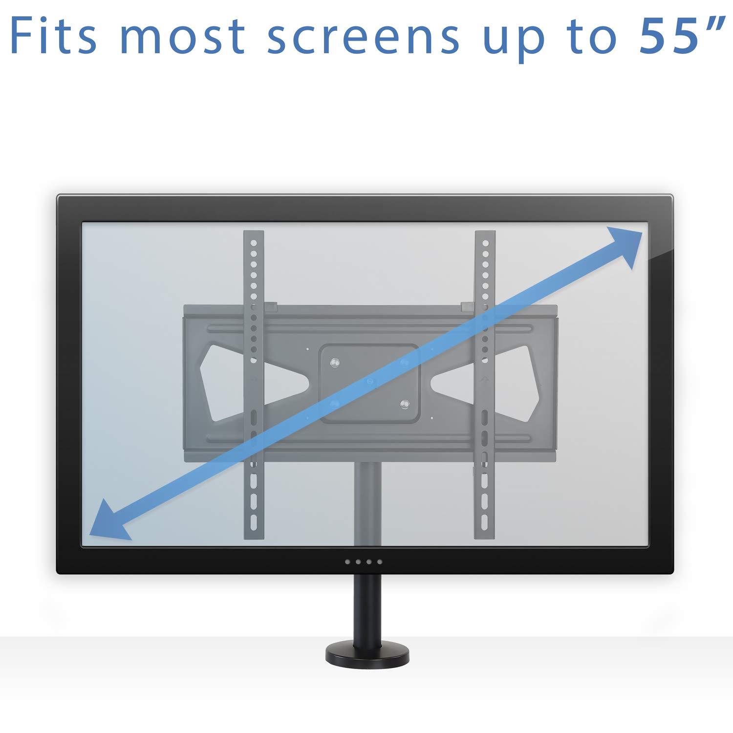 Mount-it Mount-It! Bolt Down TV Stand | Heavy Duty Swivel Table Top Desktop Mount For  32" - 55" VESA TVs