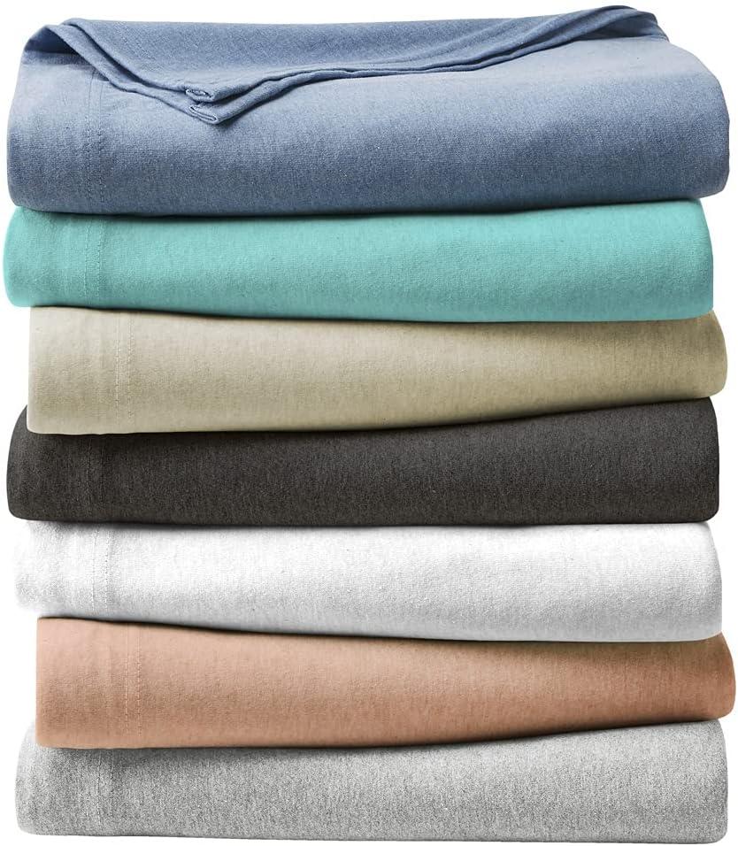 Full 4-Piece Sheet Set, Soft tees Luxury Cotton Modal Ultra Soft Jersey Knit Sheet Sets by Royale Linens