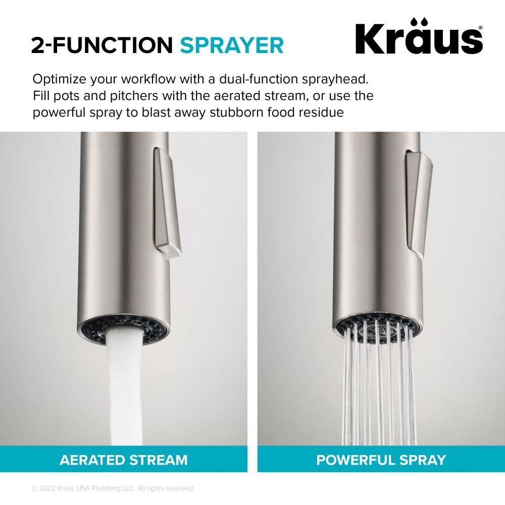 Oletto Pull Down Single Handle Kitchen Faucet
