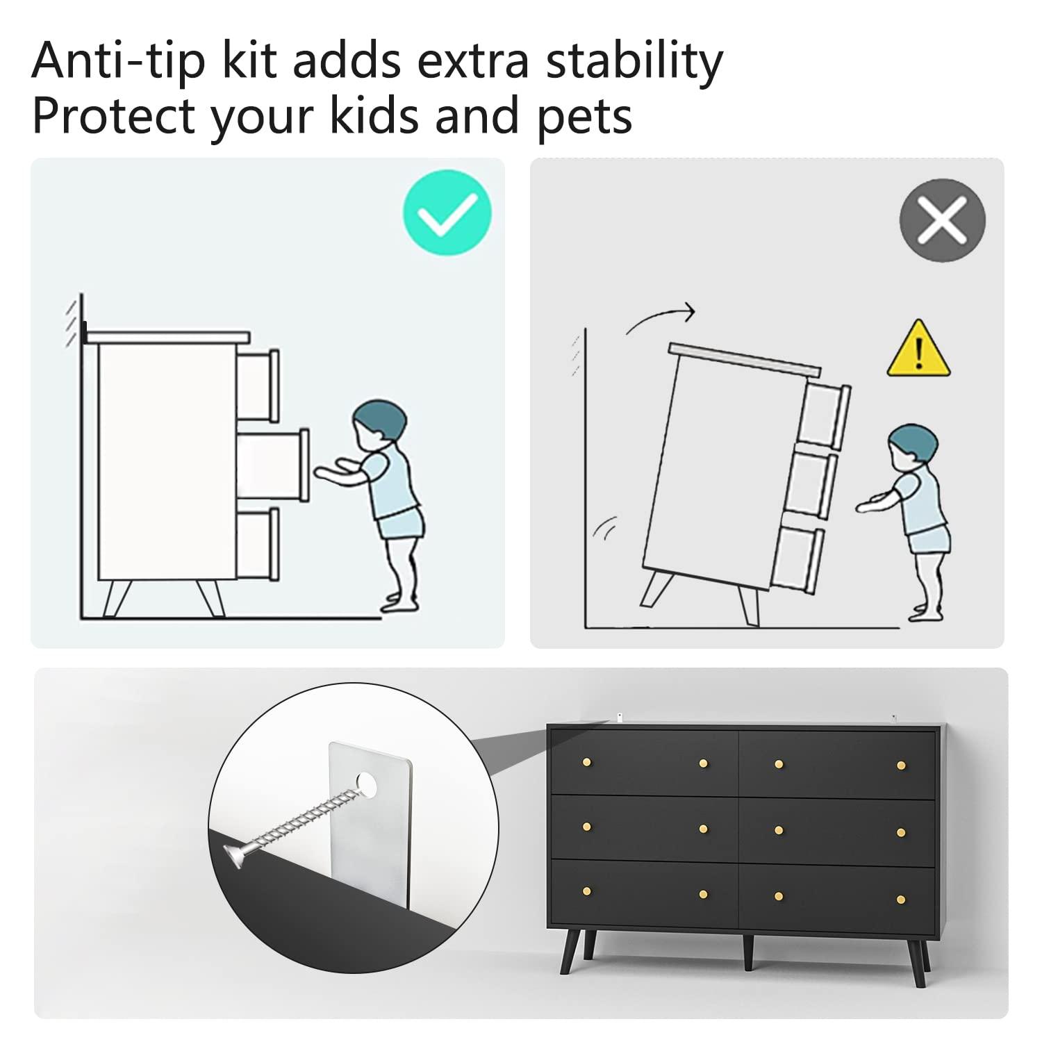 Black Dresser for Bedroom, 6 Drawer Dresser with Golden Handles, Large Storage Cabinet, Modern Chest of Drawers Organizer Storage for Hallyway, Entryway