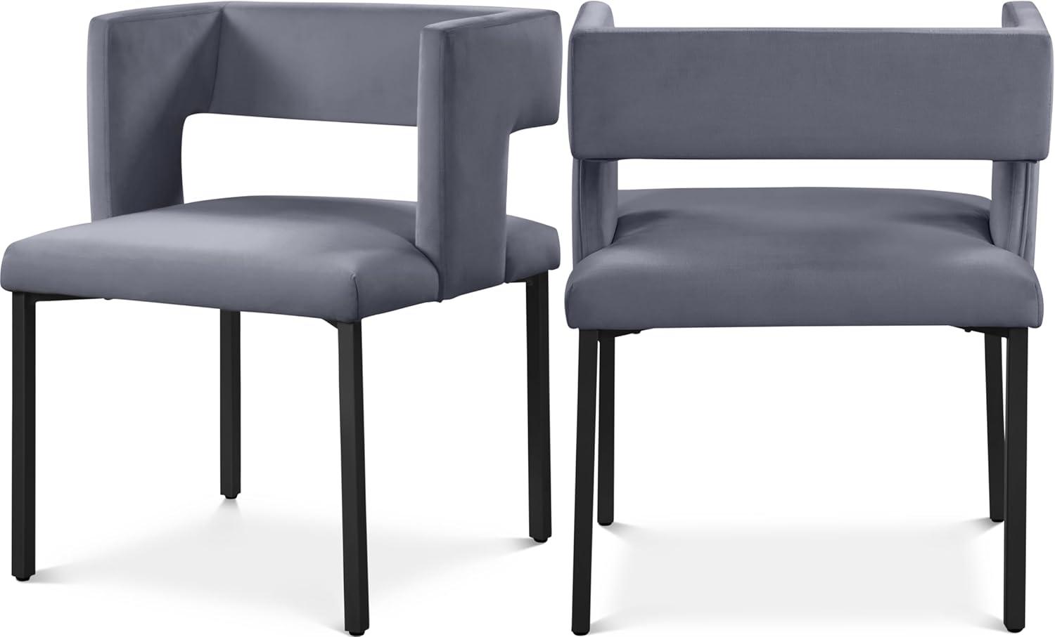 Inga 19'' H Velvet Upholstered Side Chair