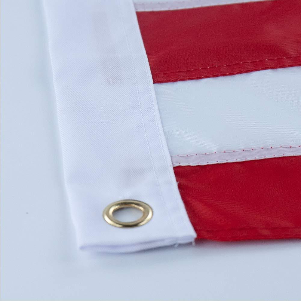 American flag USA flag 3x5FT-Embroidered Stars Flag Double Stitched Sewn Stripes Outdoors Indoors Heavy Duty flag Brass Grommets Banner