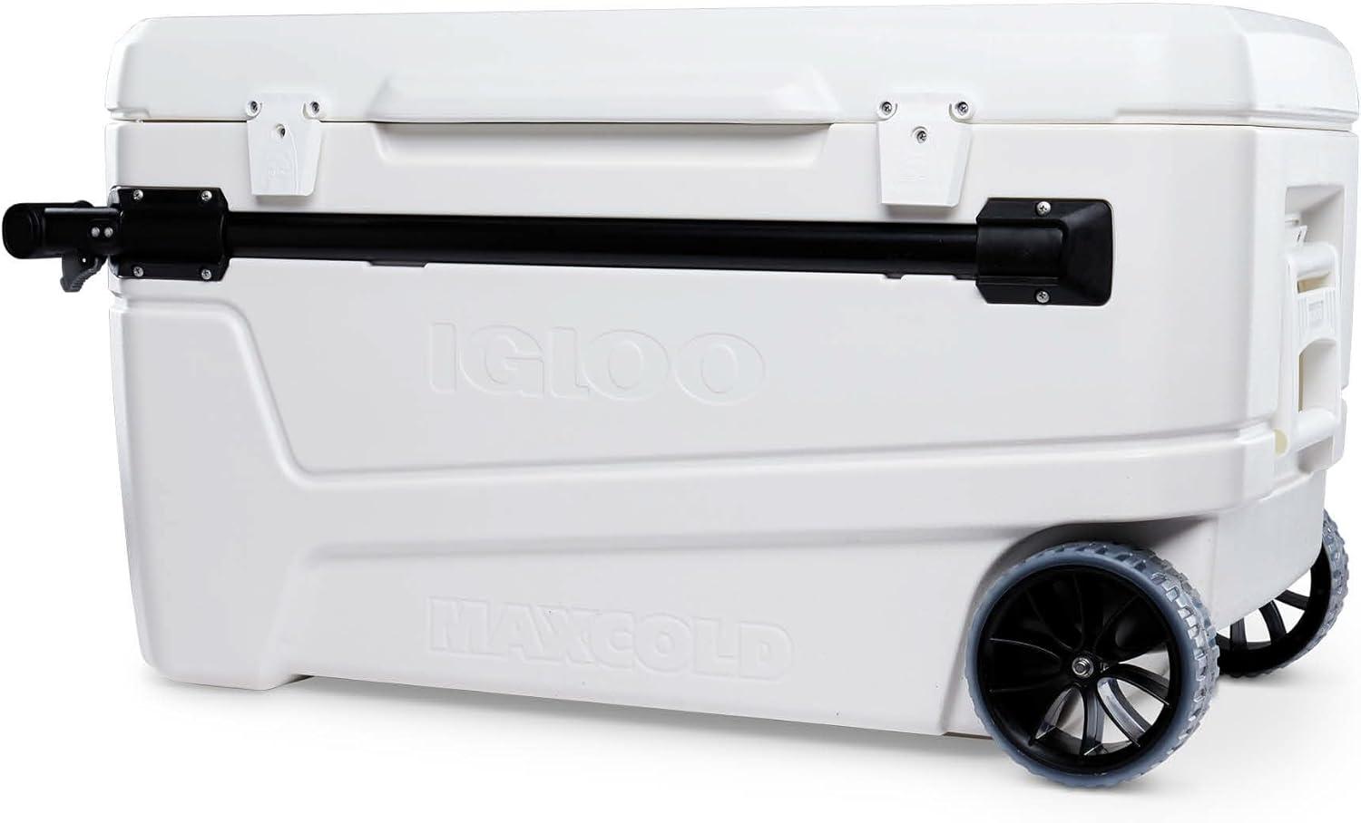 Igloo Glide Pro Hard Sided 110qt Portable Cooler - White