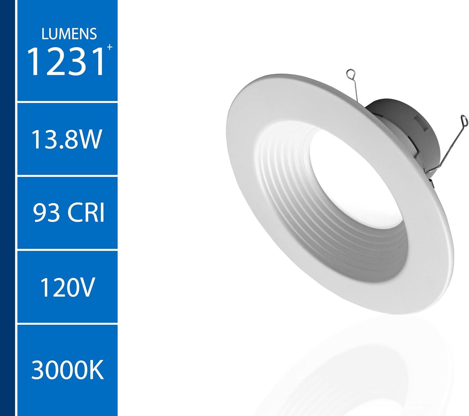 6'' Dimmable Air-Tight LED Retrofit Recessed Lighting Kit