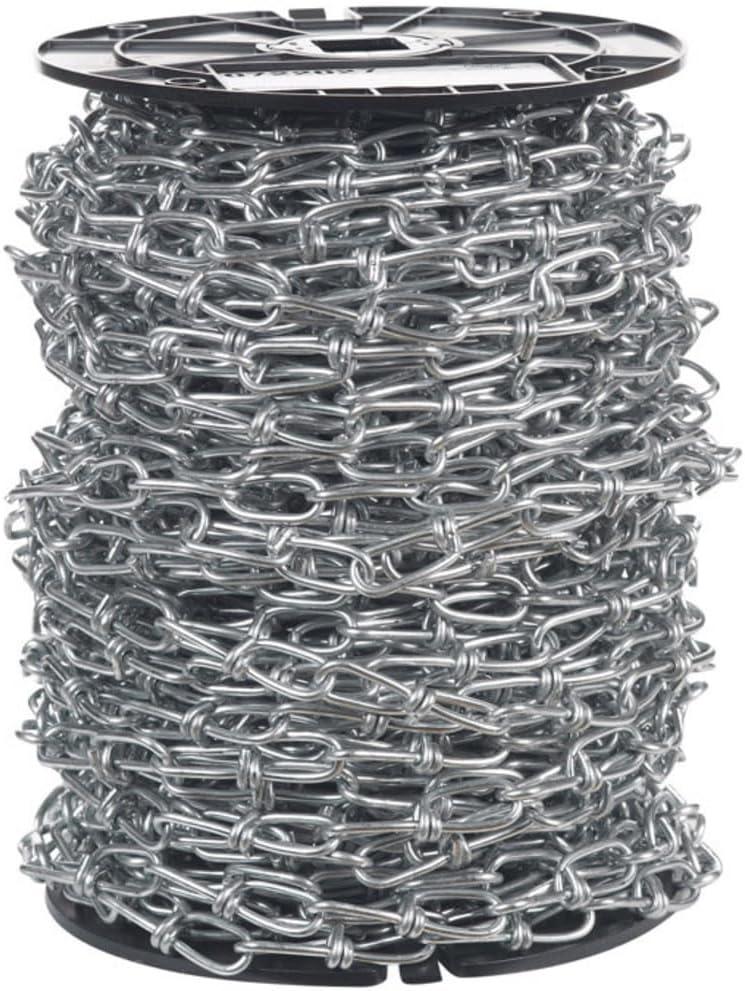 Campbell No. 2/0 Double Loop Carbon Steel Chain 9/64 in. D X 155 ft. L