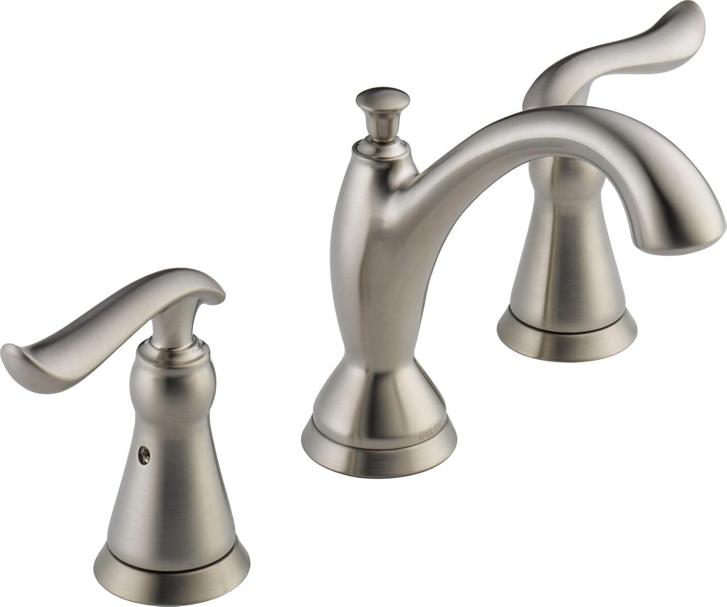 Linden Widespread Bathroom Faucet 3 Hole, 2-handle Bathroom Sink Faucet with Drain Assembly