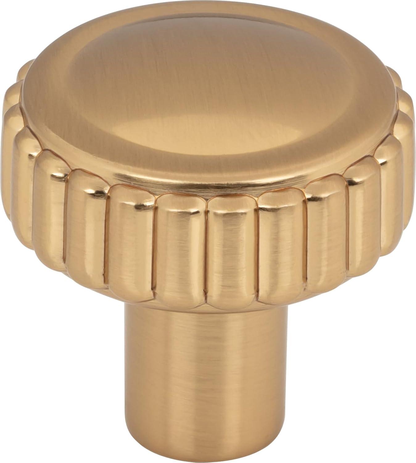 Honey Bronze Round Industrial Cabinet Knob with Mounting Hardware