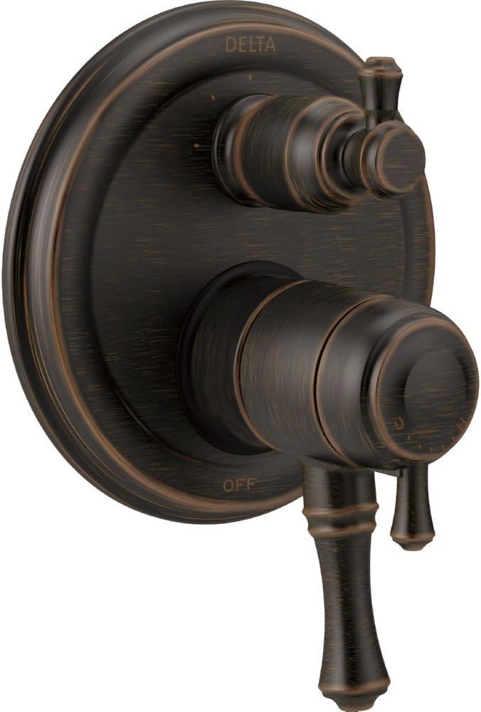 Venetian Bronze Wall-Mounted Lever Shower Trim