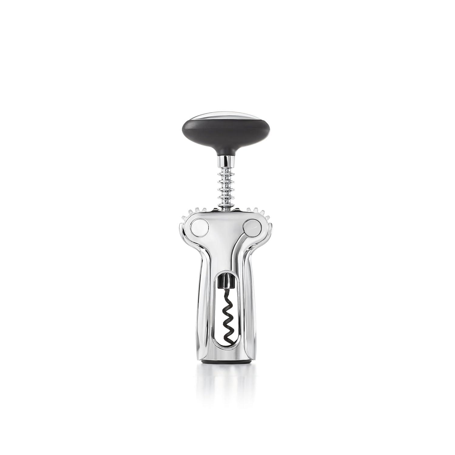OXO Winged Corkscrew Soft Knob Smooth Gliding Steel Wine Bottle Cork Opener