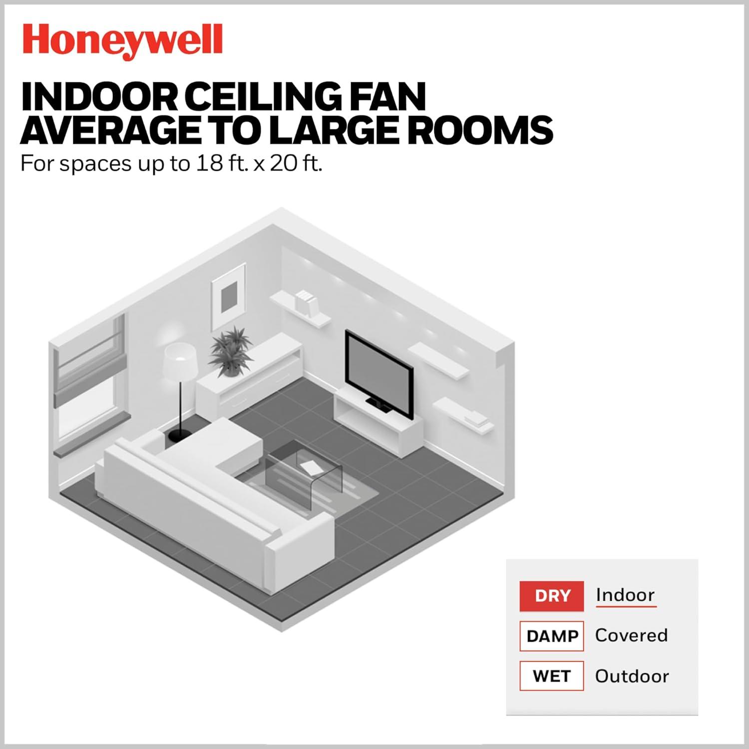 Carnegie 52" Ceiling Fan with LED Lights and Remote Included